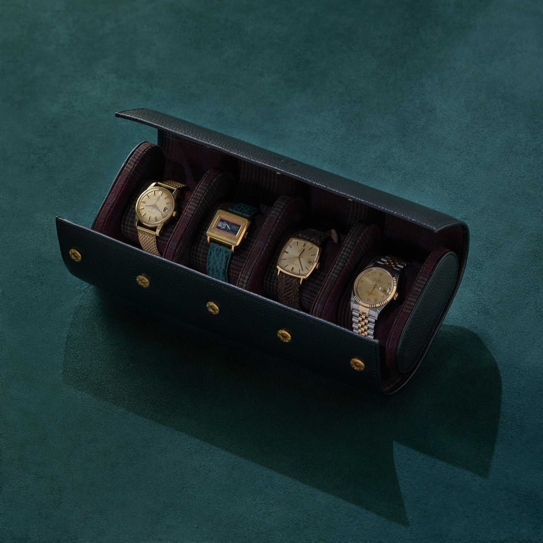 Watch Roll - Burgundy POW - Set of 4