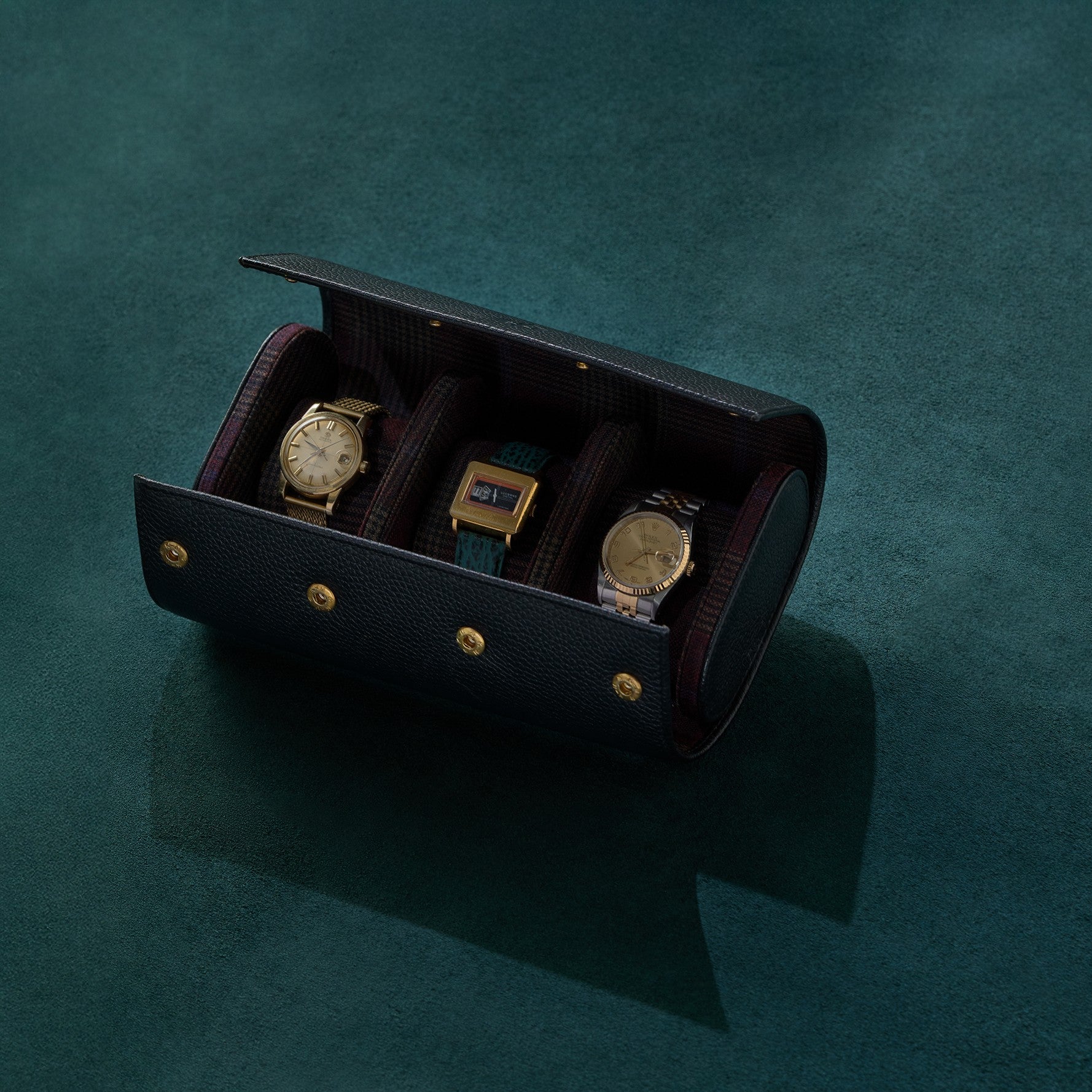 Watch Roll - Burgundy POW - Set of 3